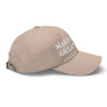 Gorra sin bandera "Make España Great Again" color arena / beige (estilo Dad hat)