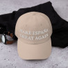Gorra sin bandera "Make España Great Again" color arena / beige (estilo Dad hat)