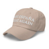 Gorra con bandera de España "Make España Great Again" color arena / beige (estilo Dad hat)
