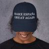 Gorra sin bandera "Make España Great Again" azul marino (estilo Dad hat)