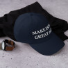 Gorra sin bandera "Make España Great Again" azul marino (estilo Dad hat)