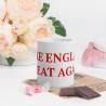 Taza clásica "Make England Great Again" en blanco con letras rojas