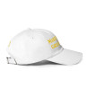 Gorra sin bandera "Make España Great Again" blanco con letra dorada (estilo Dad hat)