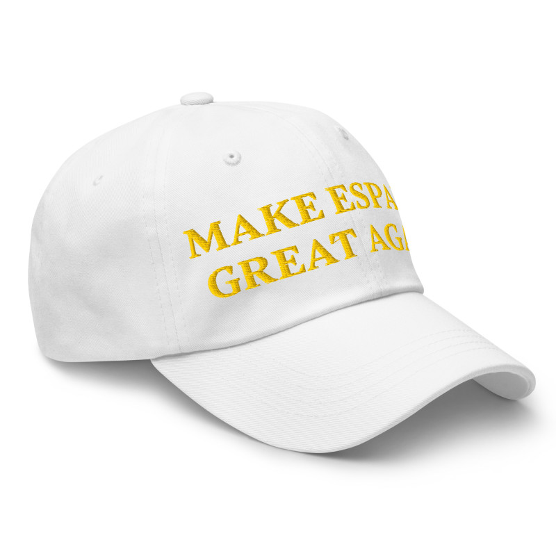 Gorra blanca Make España Great Again sin bandera