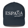 Gorra "España" tipo trucker azul marino bordado en blanco con Ñ