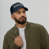 Gorra "España" tipo trucker azul marino bordado en blanco con Ñ