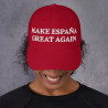 Gorra sin bandera "Make España Great Again" roja (estilo Dad hat)