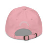 Gorra "España" color rosa con letra blanca bordada y sin bandera (estilo Dad hat)