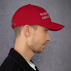 Gorra sin bandera "Make España Great Again" roja (estilo Dad hat)