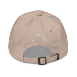 Gorra "España" color beige con letra blanca bordada sin bandera (estilo Dad hat)