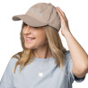 Gorra "España" color beige con letra blanca bordada sin bandera (estilo Dad hat)