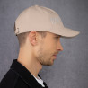 Gorra "España" color beige con letra blanca bordada sin bandera (estilo Dad hat)