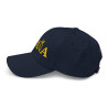 Gorra "España" color azul navy con letra dorada bordada sin bandera (estilo Dad hat)