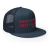 Gorra "Great Again" impresa color azul con letras rojas (estilo Trucker)