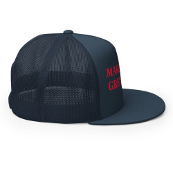 Gorra "Great Again" impresa color azul con letras rojas (estilo Trucker)