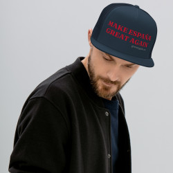 Gorra "Great Again" impresa color azul con letras rojas (estilo Trucker)
