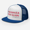 Gorra "Great Again" impresa azul/blanca con letras rojas (estilo Trucker)