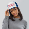 Gorra "Great Again" impresa azul/blanca con letras rojas (estilo Trucker)
