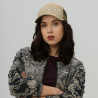Gorra "España" tipo trucker beige bordado blanco con Ñ