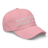 Gorra sin bandera "Make España Great Again" rosa (estilo Dad hat)