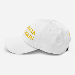 Gorra con bandera "Make Italia Great Again" blanca bordada (estilo Dad hat)