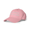 Gorra con bandera "Make Italia Great Again" rosa bordada (estilo Dad hat)