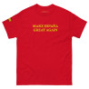 Camiseta "Make España Great Again" roja con bandera de España