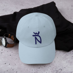 Gorra Ñ azul claro con letra azul (estilo Dad hat)