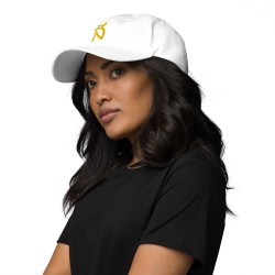 Gorra Ñ blanca con letra dorada (estilo Dad hat)