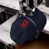 Gorra Ñ azul navy con letra roja y Ñ adicional (estilo Dad hat)