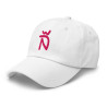 Gorra visera España blanca con Ñ en rosa