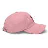 Gorra Ñ rosa con letra granate (estilo Dad hat)
