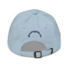 Gorra Ñ azul cielo con letra azul y bandera (estilo Dad hat)