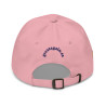 Gorra Ñ rosa con letra azul y bandera (estilo Dad hat)
