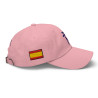 Gorra Ñ rosa con letra azul y bandera (estilo Dad hat)