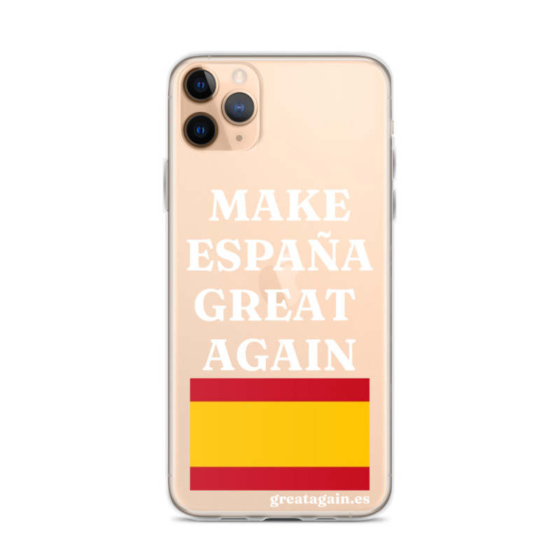 Carcasa transparente para iPhone® Make España Great Again