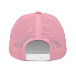 Gorra "España" tipo trucker rosa bordado rosa-blanco