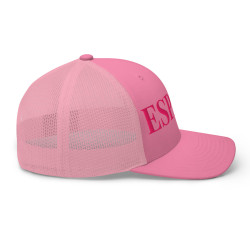 Gorra "España" tipo trucker rosa bordado rosa-blanco GA78