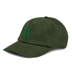 Gorra de pana fina verde...